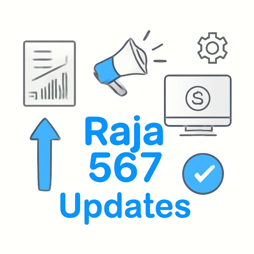 An educational diagram illustrating the installation process for Raja 567 Updates.
