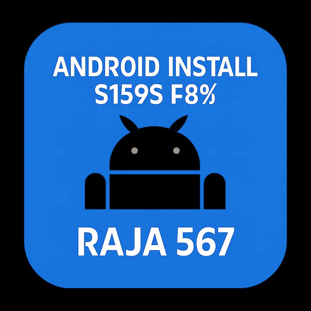 Icon representing the installation guide for Raja 567 on Android.
