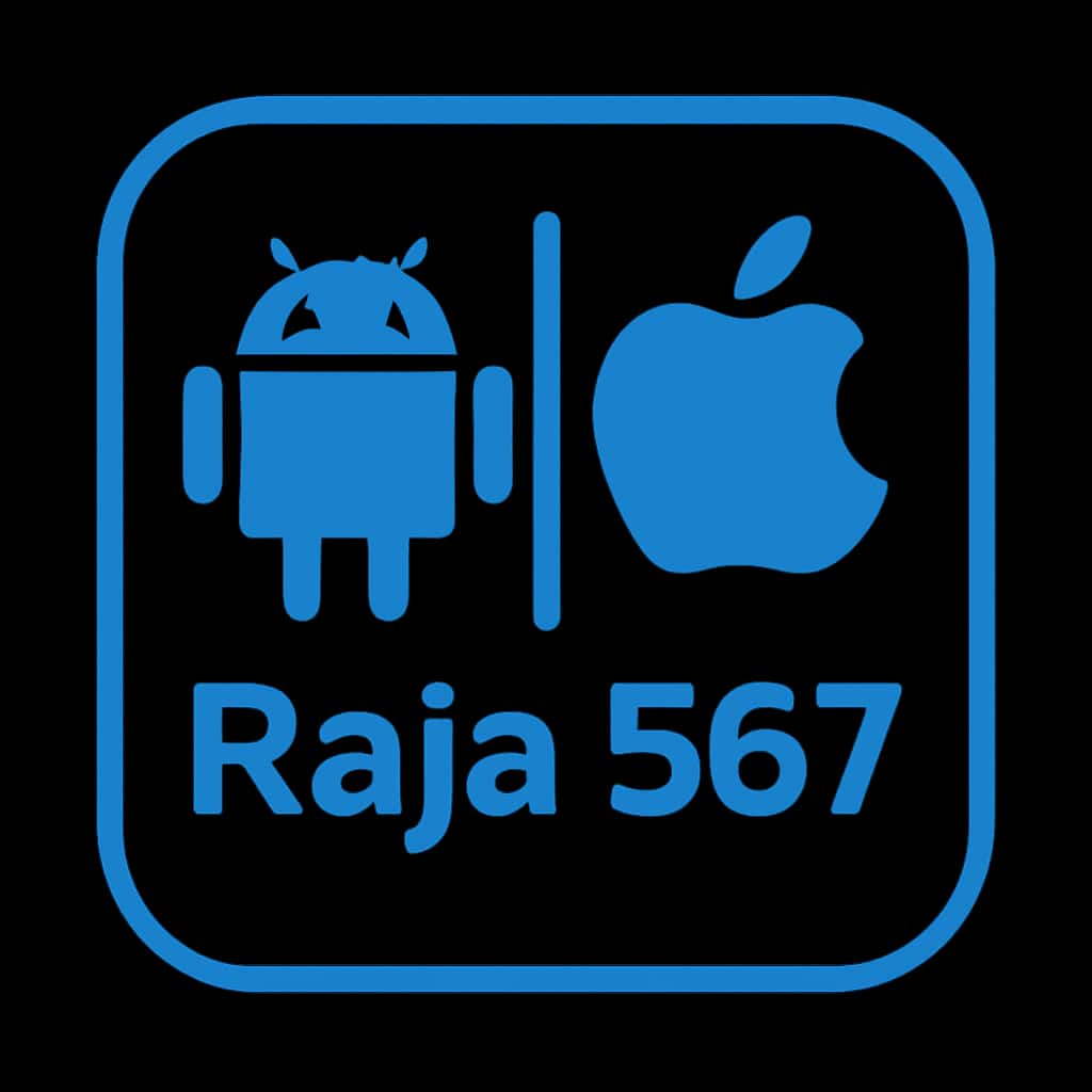 Icon representing Android vs iOS Features of Raja 567.