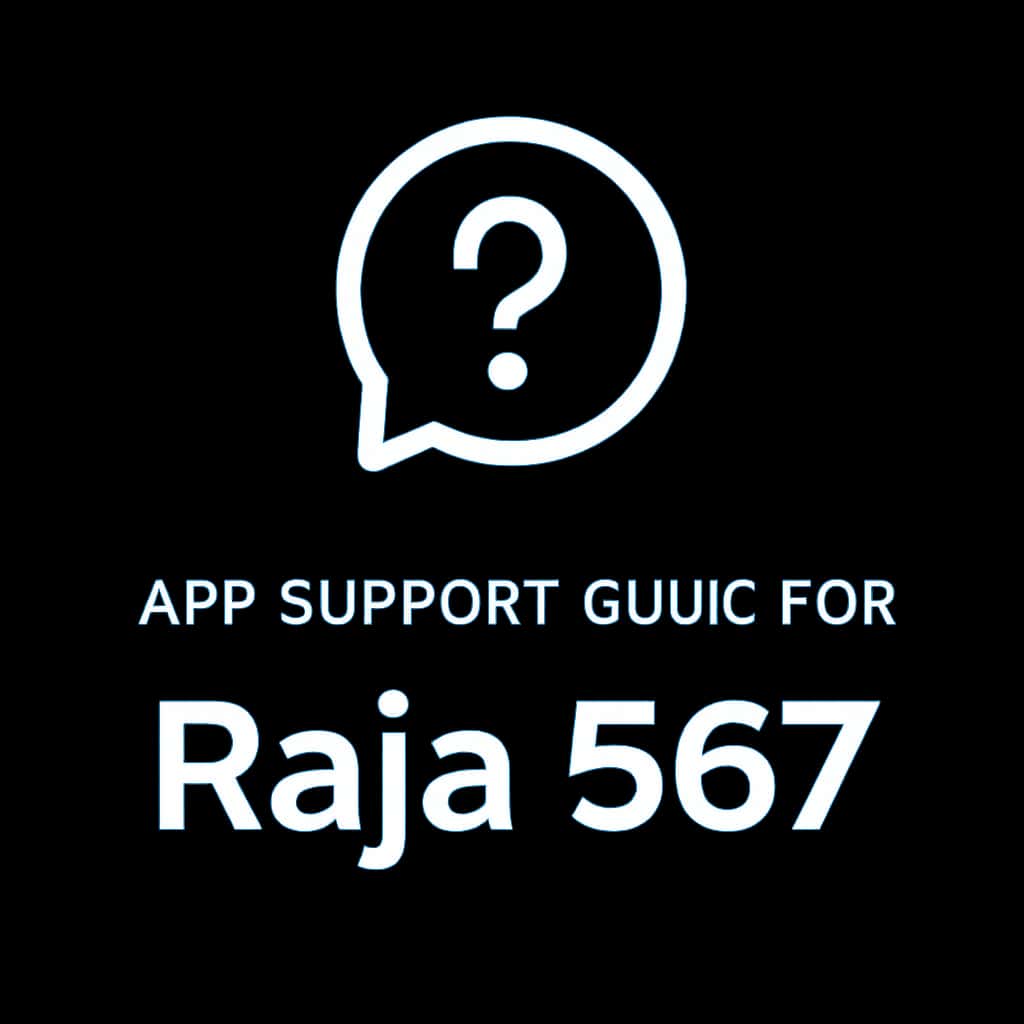 Icon representing App Support Guide for Raja 567.