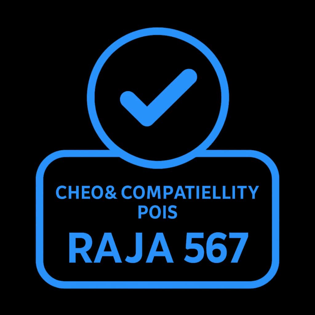 Icon representing compatibility check for Raja 567.