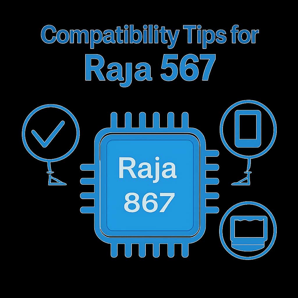 An educational diagram highlighting compatibility aspects of Raja 567.