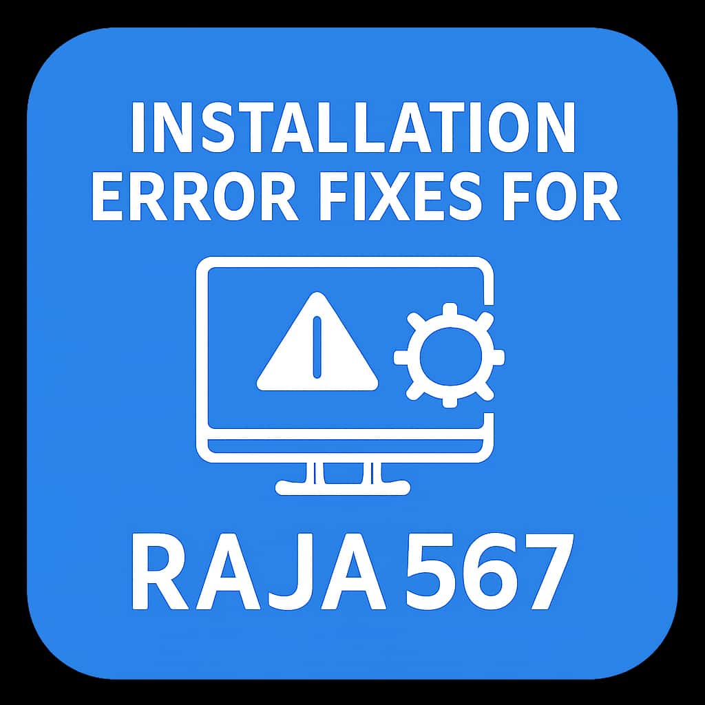 Icon depicting Installation Error Fixes for Raja 567.