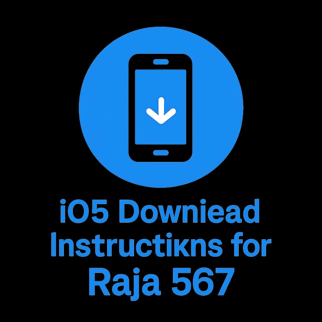 Icon representing iOS download instructions for Raja 567.