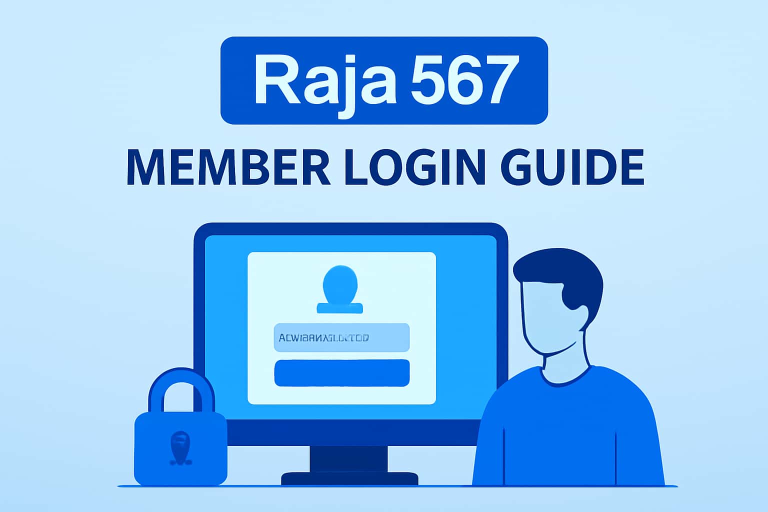 An informative layout showing details about Raja 567 member login procedures.