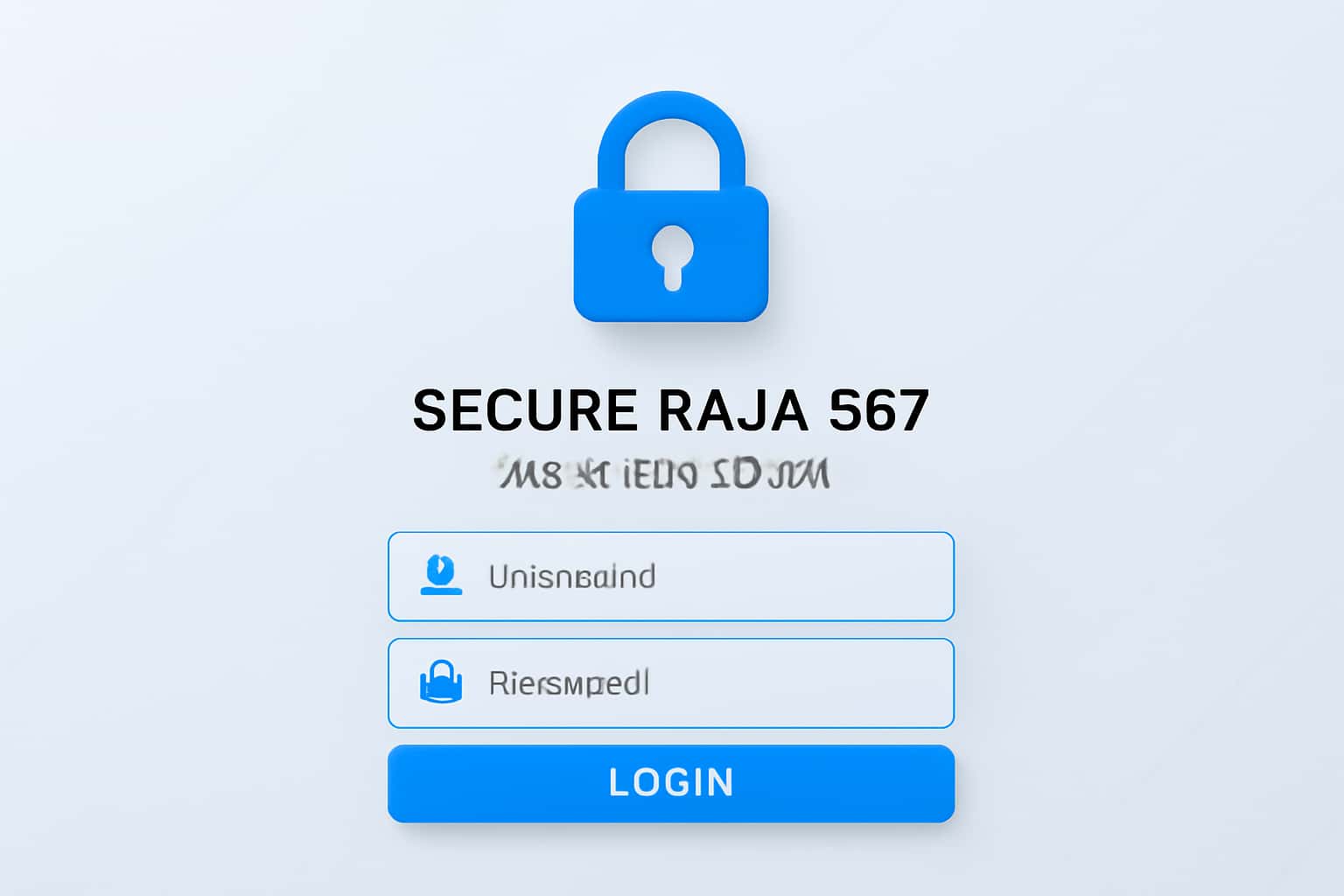 Secure Raja 567 Member Login Interface