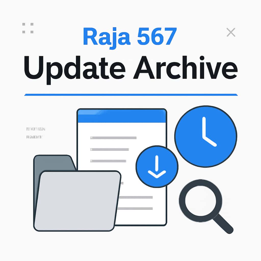 Diagram illustrating details of the Raja 567 Update Archive.